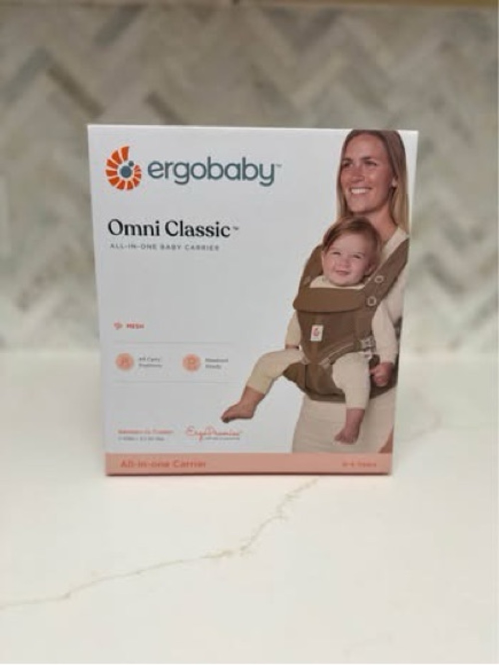 Ergobaby Omni Classic All-in-One Carrier Camel Mesh – Brand New in Box